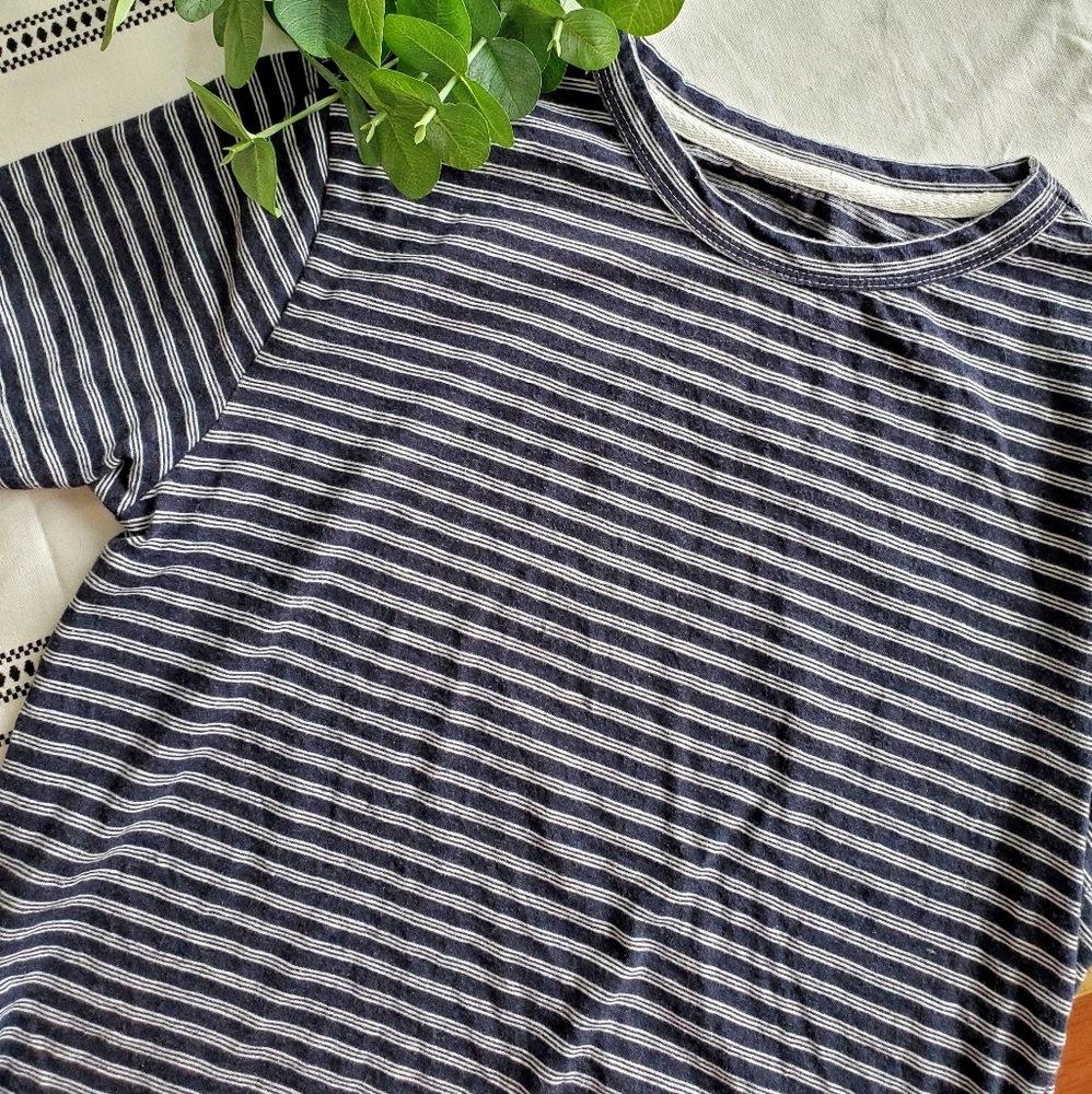 Merona | Navy White Stripe Tee